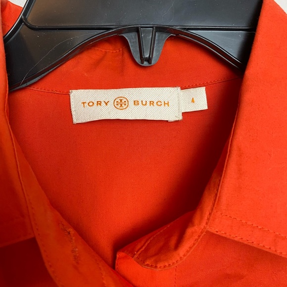 Tory Burch Orange Summer Dress with Gold Detailing - Picture 3 of 7